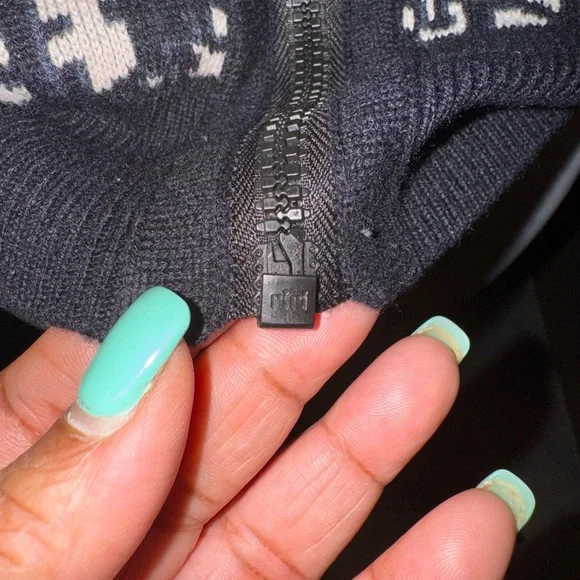 Dior Reversible Zipper Cardigan with Hood in Multicolor  Cashmere - Picture 10 of 15